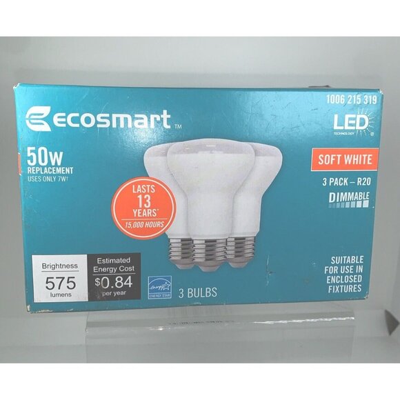 Ecosmart Light Bulbs 50w Dimmable LED Soft White - Picture 1 of 1